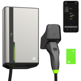 ŁADOWARKA EV Wallbox Green Cell HabuDen EVGC021B2275 22kW TYPE 2 7,5M GC App NFC BT Wi-Fi