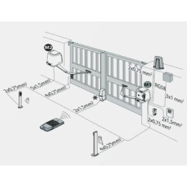 Zestaw BFT VIRGO SMART BT B20 KIT do bram dwuskrzydłowych