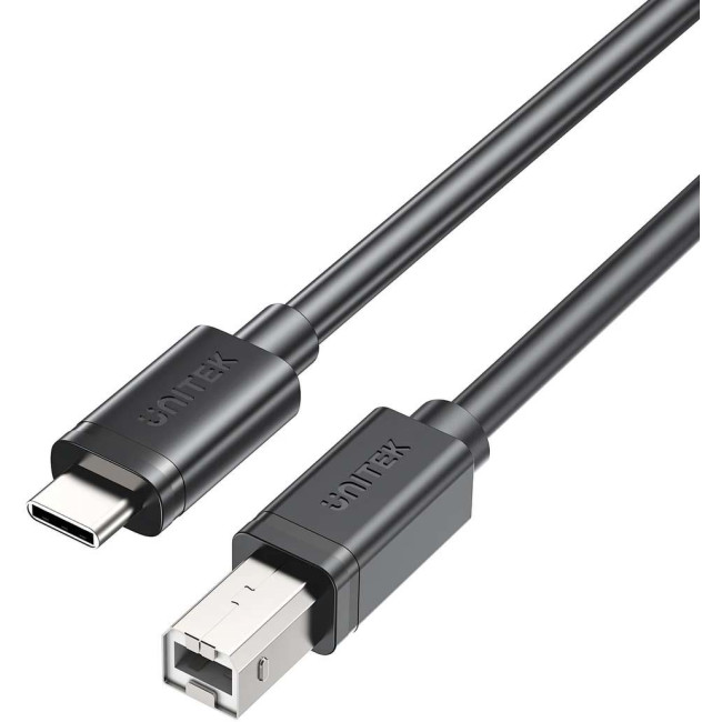 Unitek kabel do drukarki Unitek USB C na USB B 2.0 czarny 3m