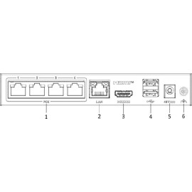 Rejestrator IP Hilook by Hikvision 4 kanałowy 4MP SSD-NVR-4MP/4P (1T)