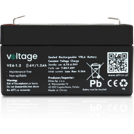 Akumulator AGM Voltage 6V 1,2Ah VE6-1.2