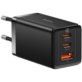 Ładowarka sieciowa Baseus GaN 5 Pro Fast Charger CCGP120201 65W 1x USB-A 2x USB-C PD 3.0 QC 4.0 + kabel USB-C