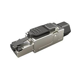 WTYK MODULARNY KONEKTOR PRZEMYSŁOWY SAMOZACISKOWY SOLARIX RJ45 CAT.6A STP 8P8C