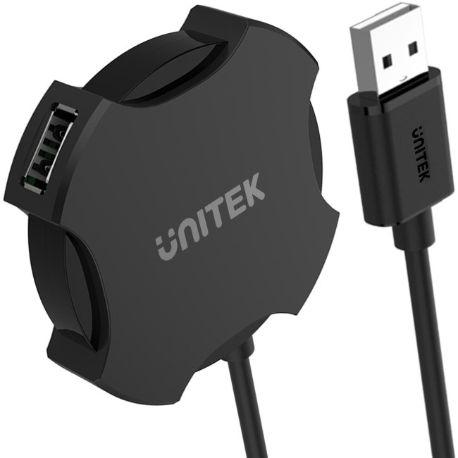 Unitek Y-2178 hub 4x USB 2.0 micro czarny