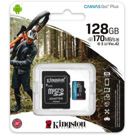 Karta pamięci microSD Kingston Canvas Go Plus microSDXC C10 UHS-I 128GB