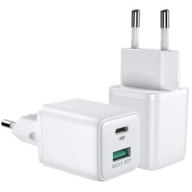 Ładowarka sieciowa Joyroom L-QP303 30W PD 3.0 QC 3.0 1x USB-C biała