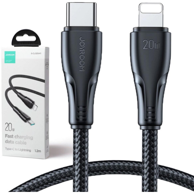 Kabel USB-C / Lightning Joyroom S-CL020A11 120cm 20W w oplocie czarny