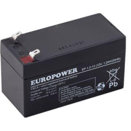 Akumulator AGM EUROPOWER serii EP 12V 1,2Ah (Żywotność 6-9 lat)