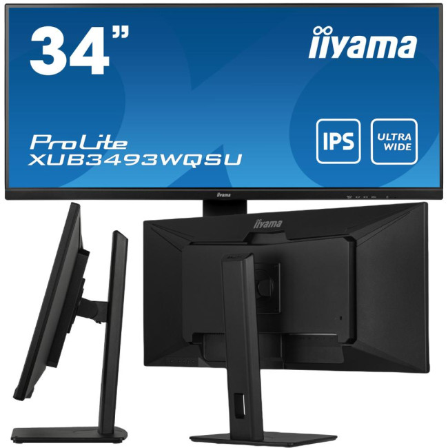 Monitor LED IIYAMA XUB3493WQSU-B5 34 cale Ultra Wide