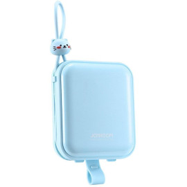 Powerbank Joyroom Cutie Series JR-L008 10000mAh 22.5W PD QC z kablami 1x USB-A 1x USB-C niebieski