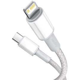 KABEL USB-C / Lightning iPhone Baseus Cafule CATLGD-A02 2m 20W PD Quick Charging BIAŁY W OPLOCIE