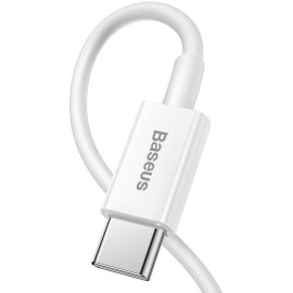 KABEL USB-C / Lightning iPhone Baseus Superior CATLYS-A02 1m 20W PD Quick Charging BIAŁY PREMIUM