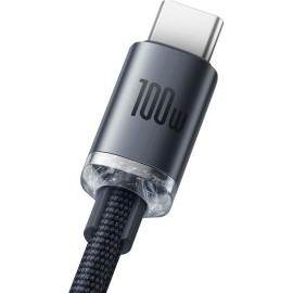 KABEL USB-A / USB-C Baseus Crystal CAJY000401 120cm 100W 6A QC 3.0 W OPLOCIE PREMIUM