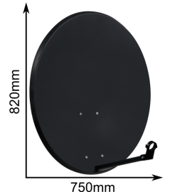 CZASZA ANTENA 80 CM CIEMNA (COR-800SAE-C)