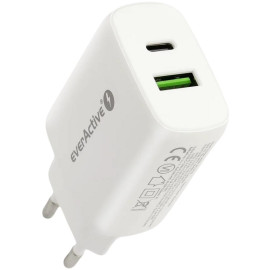 ŁADOWARKA SIECIOWA everActive SC-370Q 25W 1xUSB-C 1xUSB-A PD PPS