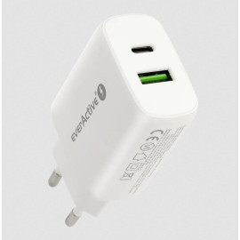 ŁADOWARKA SIECIOWA everActive SC-370Q 25W 1xUSB-C 1xUSB-A PD PPS