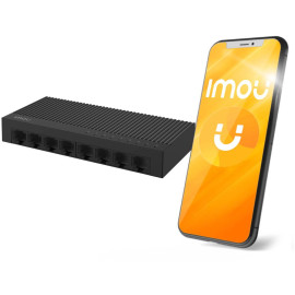 Switch Imou 8-portowy SF108C plastikowa obudowa 100Mbps