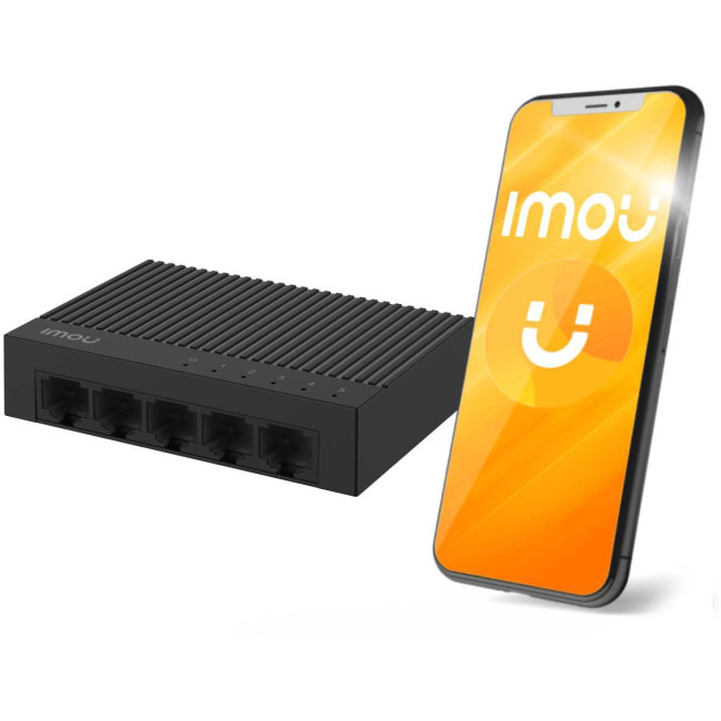 Switch Imou 5-portowy SF105C plastikowa obudowa 100Mbps