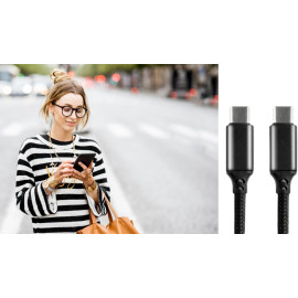 KABEL USB-C / USB-C everActive CBB-2PD3 200cm PD 60W 3A