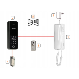 Zestaw domofonowy ORNO OR-DOM-BA-932/W