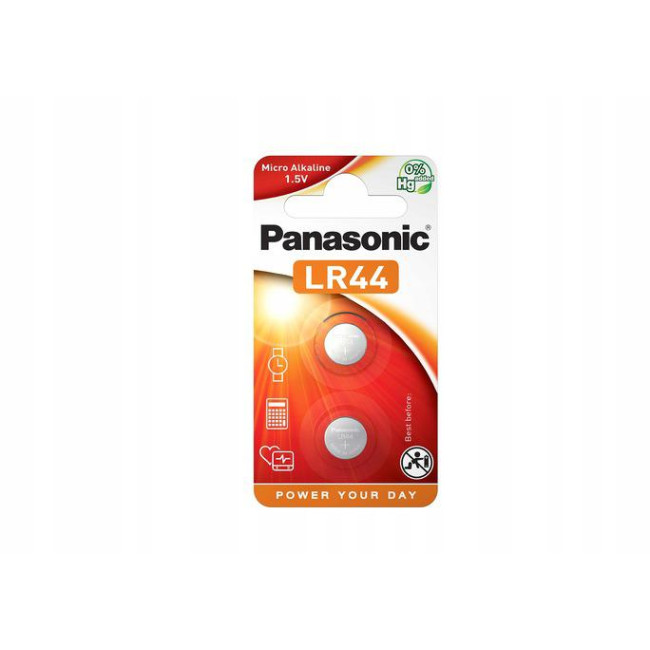 Bateria G13 / LR44 / LR1154 / 186 BAT 1BL PANASONIC 1,5V (1 szt.)