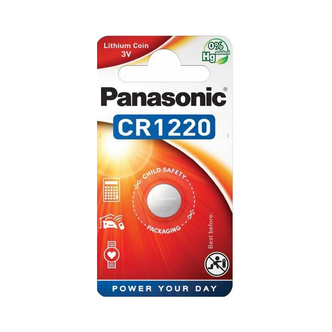 Bateria CR1220 1BL PANASONIC 3V 35mAh (1 szt.)