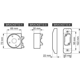 SATEL BE WAVE Uchwyt kulowy do czujek Outdoor Motion Detector - szary BRACKET E-5 GY ABAX2