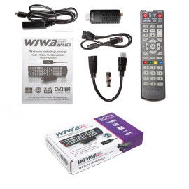 Tuner DVB-T/T2 WIWA H.265 MINI LED