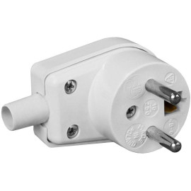 Wtyczka kątowa 220-01 16A 250V IP20 BIAŁA VIPLAST 220-01