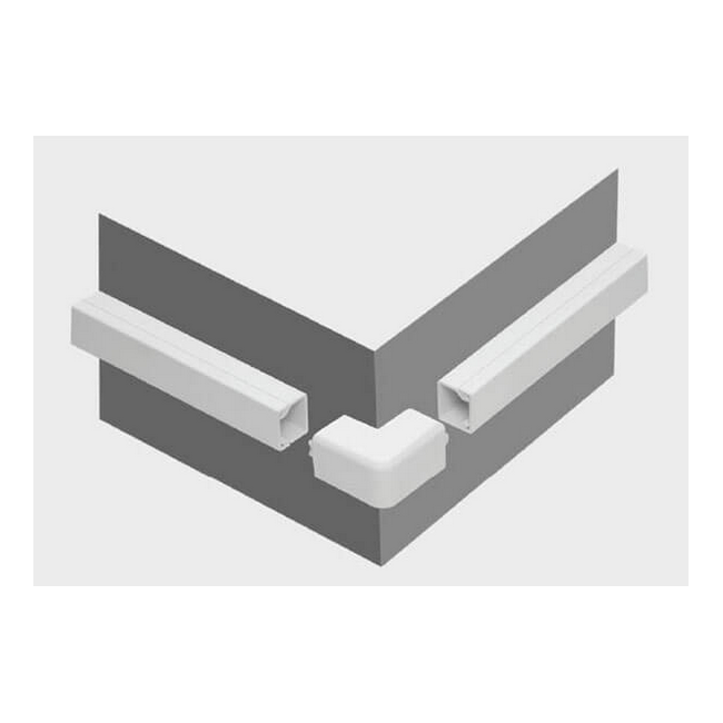 Osprzęt do listew elektroinstalacyjnych, narożnik zewnętrzny BIAŁY NZ 25x18 (1szt.)