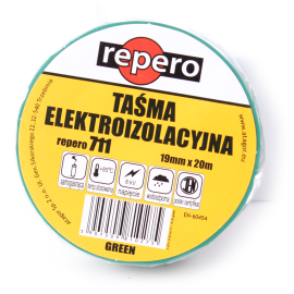 TAŚMA IZOLACYJNA REPERO 711E ZIELONA 19MMX20M