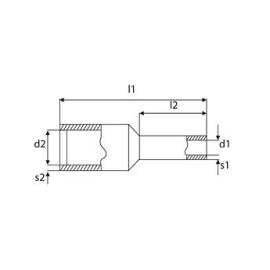 TULEJKA IZOLOWANA 16mm2 DUI-16,0-10NB NIEBIESKI (100szt.)