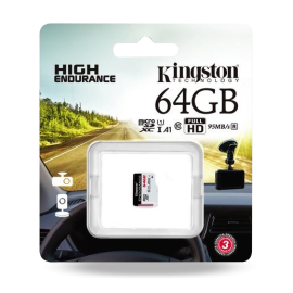 Karta pamięci microSD Kingston High-Endurance UHS-I 64GB 24/7 (rejestratory i monitoring)