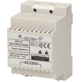 Zasilacz na szynę DIN 18V DC 0,5A ORNO OR-DOM-SG-918ZD do SG-918, SL-924