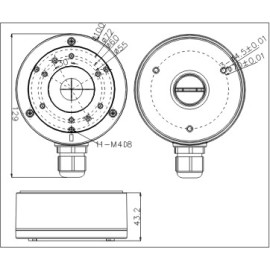 ADAPTER HIKVISION DS-1280ZJ-XS CZARNY