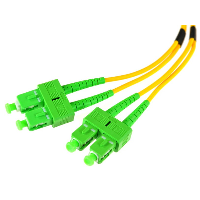 PATCHCORD ŚWIATŁOWODOWY SM 2M DUPLEX 9/125, SC/APC-SC/APC 3MM