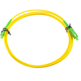 PATCHCORD ŚWIATŁOWODOWY SM 2M SIMPLEX 9/125, SC/APC-SC/APC 3MM