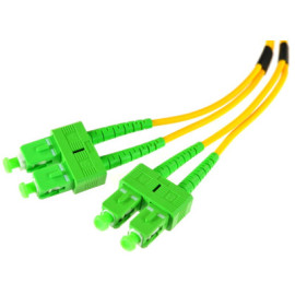 PATCHCORD ŚWIATŁOWODOWY SM 5M DUPLEX 9/125, SC/APC-SC/APC 3MM