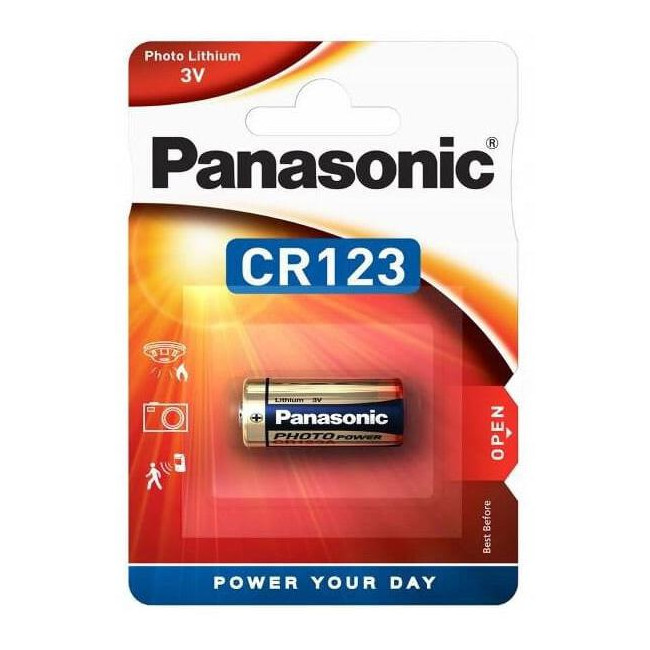 Bateria CR123A PANASONIC (blister 1 szt.)