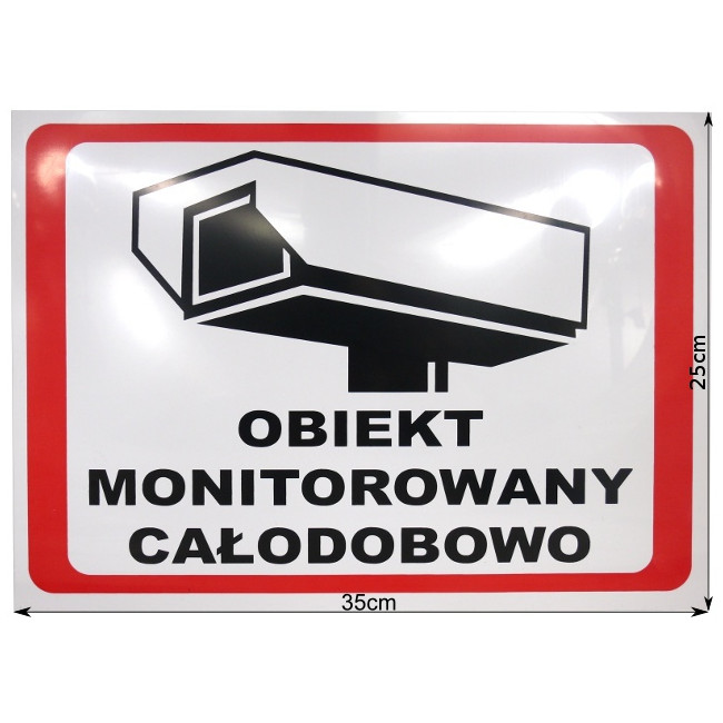 TABLICA OBIEKT MONITOROWANY 6586