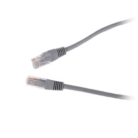 PATCHCORD KAT5E UTP 5M SZARY