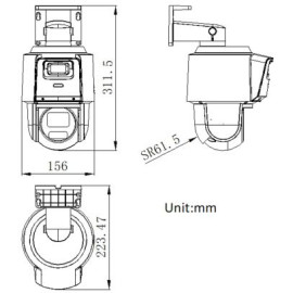 KAMERA IP HIKVISION DS-2SE3C410MWG-E/14 2.8mm