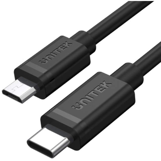 Unitek Y-C473BK przewód USB Typ-C do microUSB 1M